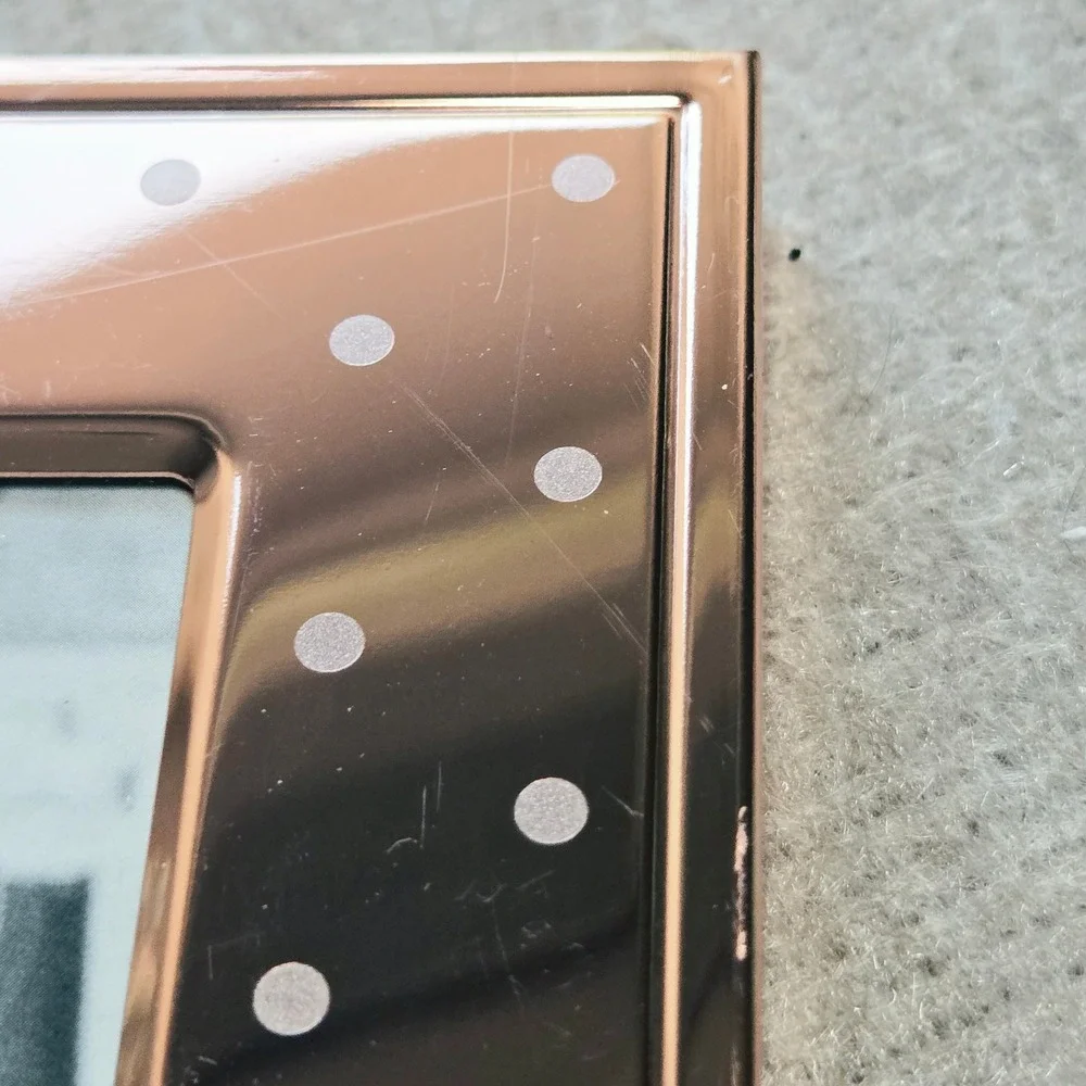 Kate Spade New York Lenox Rose Gold Polka Dot 4x6 Picture Frame Metal Chic